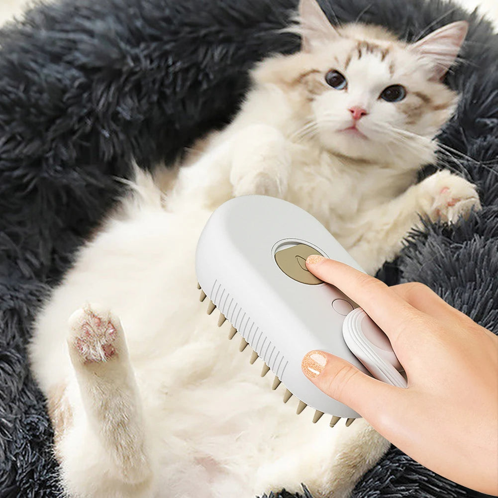 3 in 1 Electric Spray Cat Hair Brush