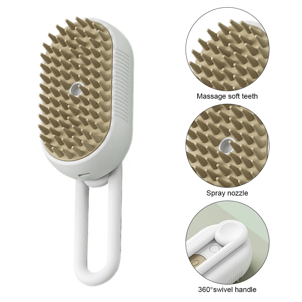 3 in 1 Electric Spray Cat Hair Brush