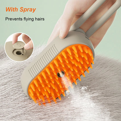 3 in 1 Electric Spray Cat Hair Brush